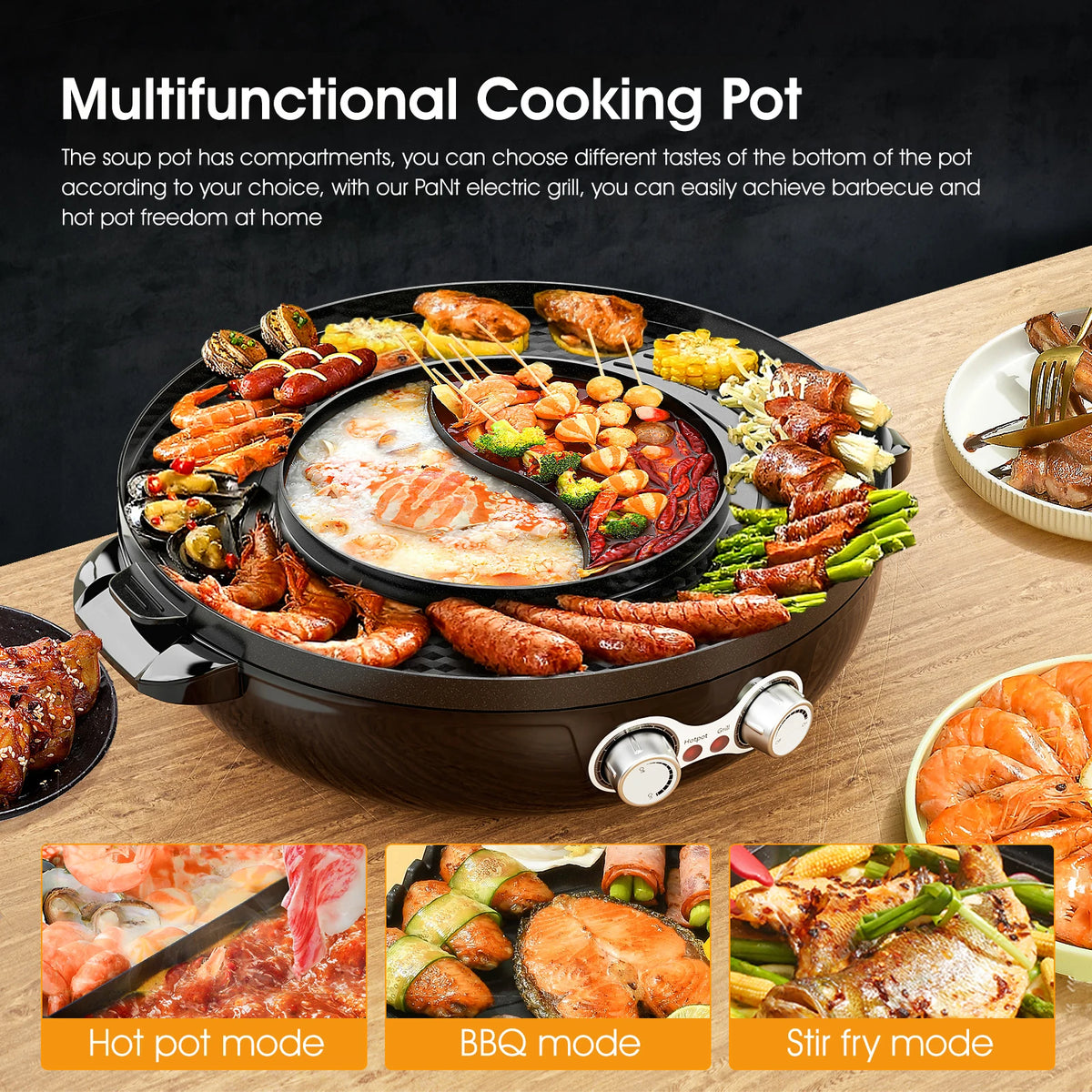 Multifunctional Split Cooking Pot