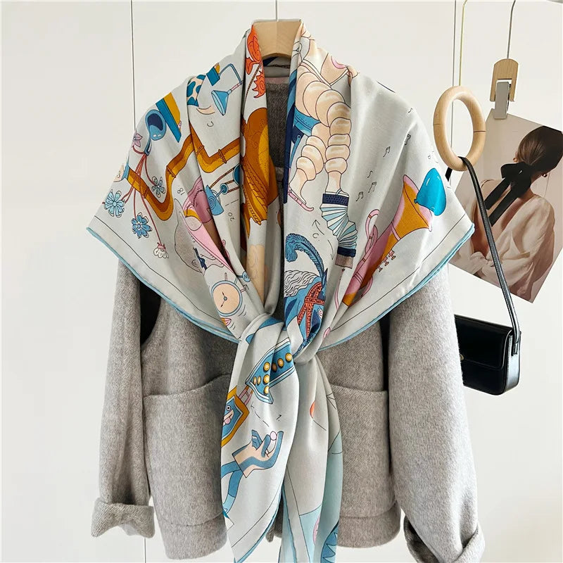 Netizen Letter Large Cashmere Scarf 30% Off Womens Fashion For Autumn And  Winter, Warm Neck, Dual Purpose, Extended Air Conditioning Cape From  Footwearfactory10, $8.6