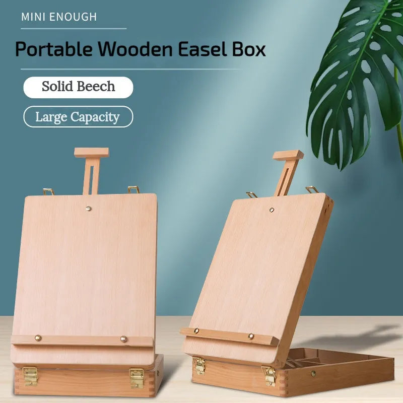 Tabletop Easel Art Easel Wooden Sketch box Desktop Easel for Artist  Beginners