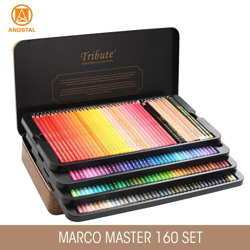 Premium Watercolor Oil Color Pencils 48/72/120 Colors in Soft Wood Core Set  for Professional Artists, Sketching, and School Art Supplies 