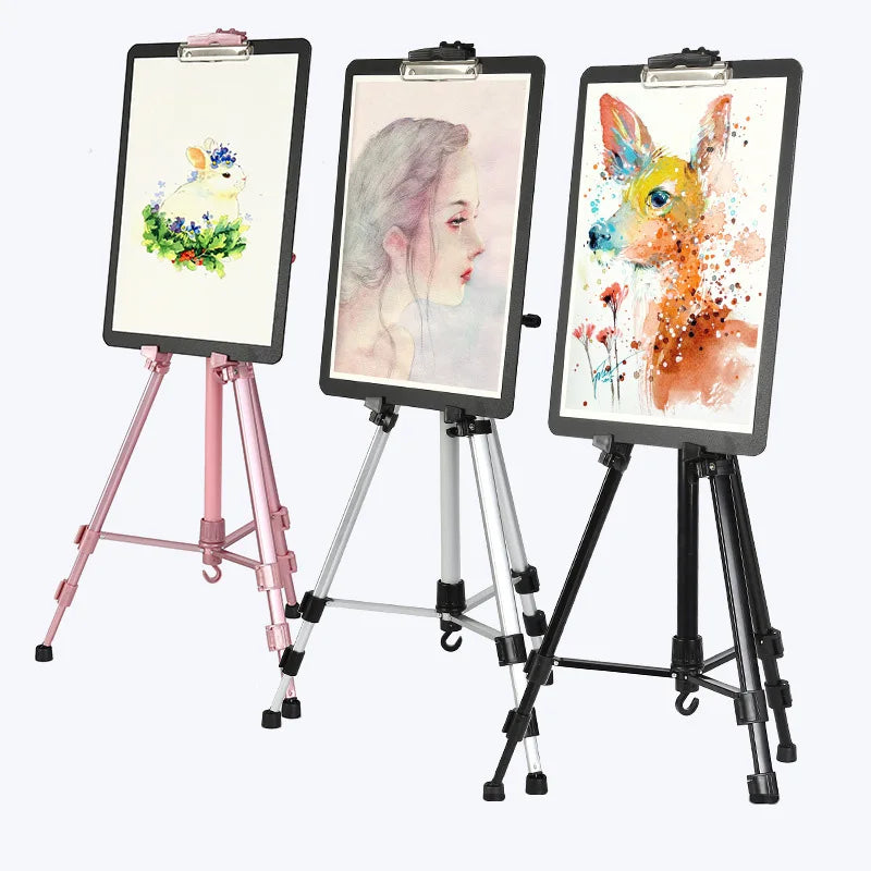 AOOKMIYA Bview Art Portable Adjustable Metal Sketch Easel Stand Foldab