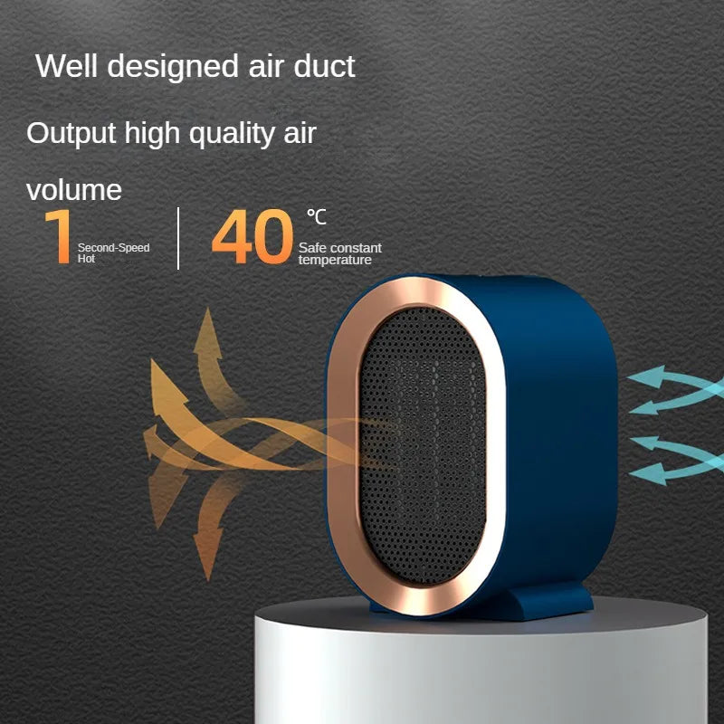 1200W Ceramic Heater Electric Fan Warmers Desktop Warm Air Blower