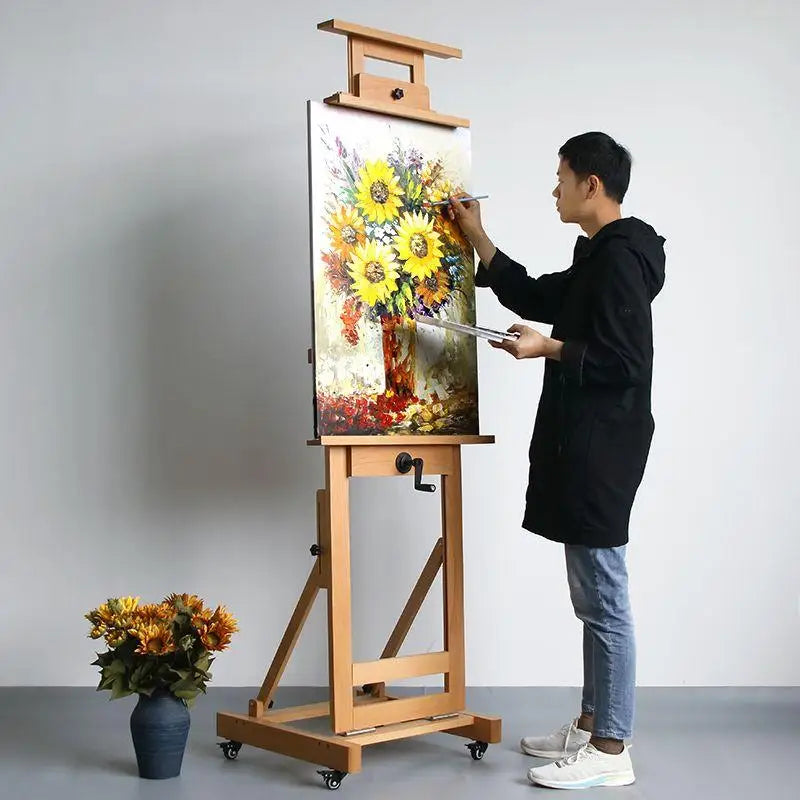 30cm/40cm/50cm/80cm sizes Wood Easel Wooden Art Easel Advertisement  Exhibition Display Shelf Holder Studio