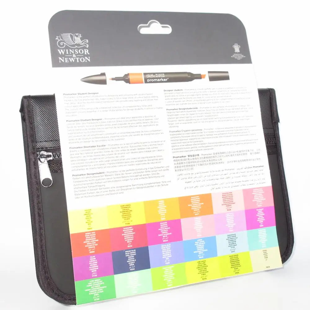 Winsor & Newton Promarker Set 24 Colors Student Designer Art Markers –  AOOKMIYA