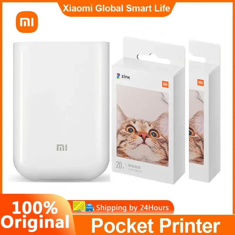 Xiaomi MI Portable Photo Printer Mini Pocket Photo Printer Wireless 400dpi  ZINK