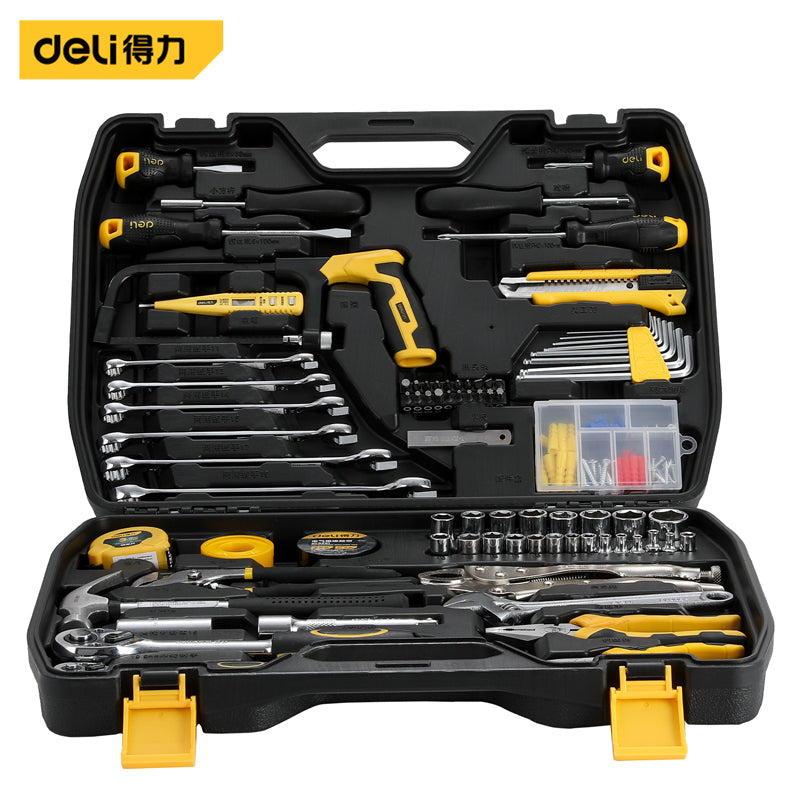 INCLAKE 573PCS Electrician Automative Mechanic Tools Set, Hand Repair Tool  Kit with 3-Layer Drawer Heavy Duty Metal Box, Include Professional Socket  Wrenches Screwdriver DIY Tool Storage Case 