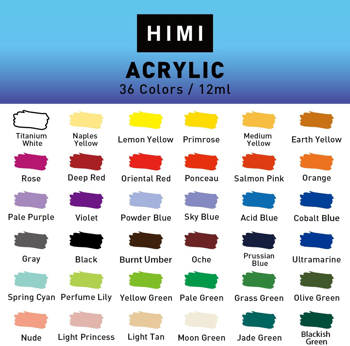 Liquitex Heavy Body Acrylic Paint - Colour Chart., Craft Ideas