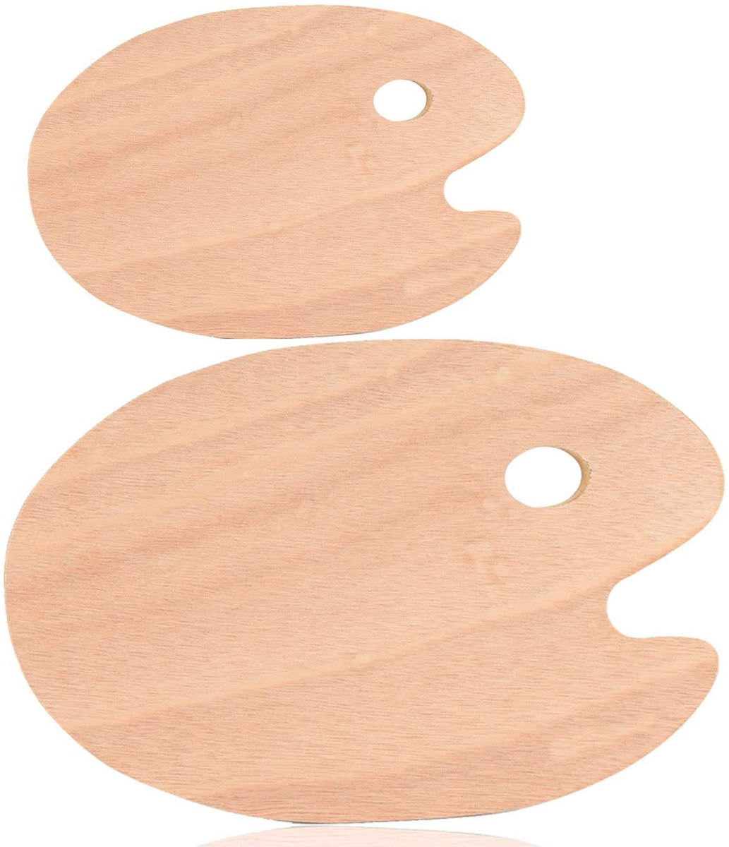 AOOKMIYA Wooden Palette Oval Square Multi-specification Oil Paint Pale