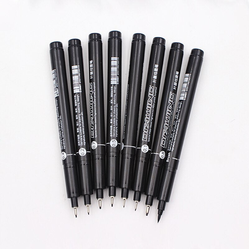 Faber-Castell Micron Pen Fine Point Black Pens Drawing Sketching Markers  for Sketching School Art Supplies
