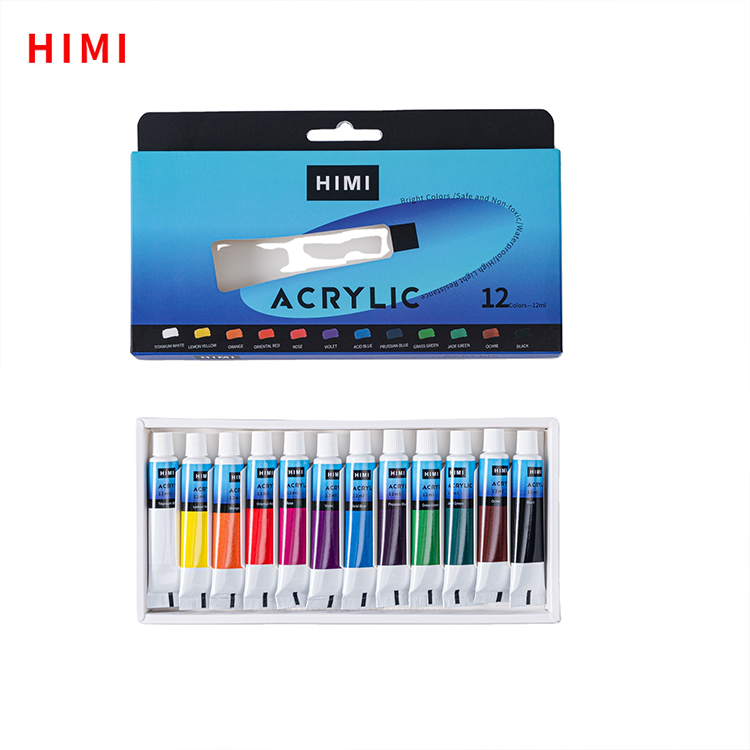 MIYA HIMI 12ml 12colors Professional Tube Acrylic Paint – AOOKMIYA