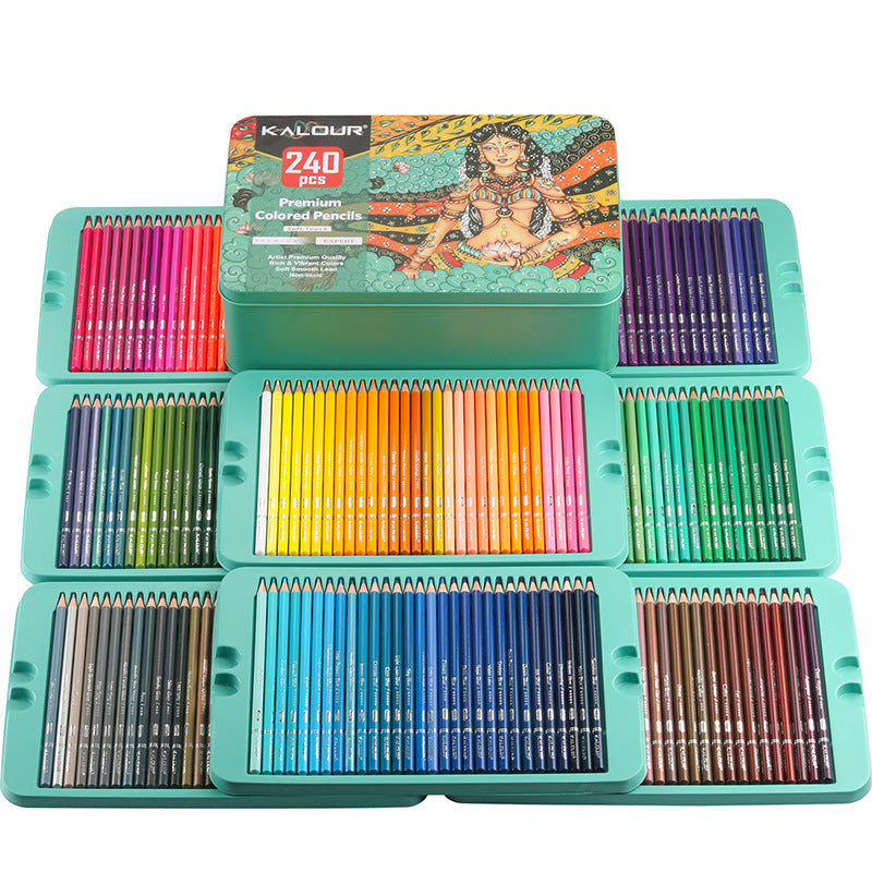 KALOUR300 Colors Colored Pencils Set Artists Soft Core Vibrant Color C –  AOOKMIYA