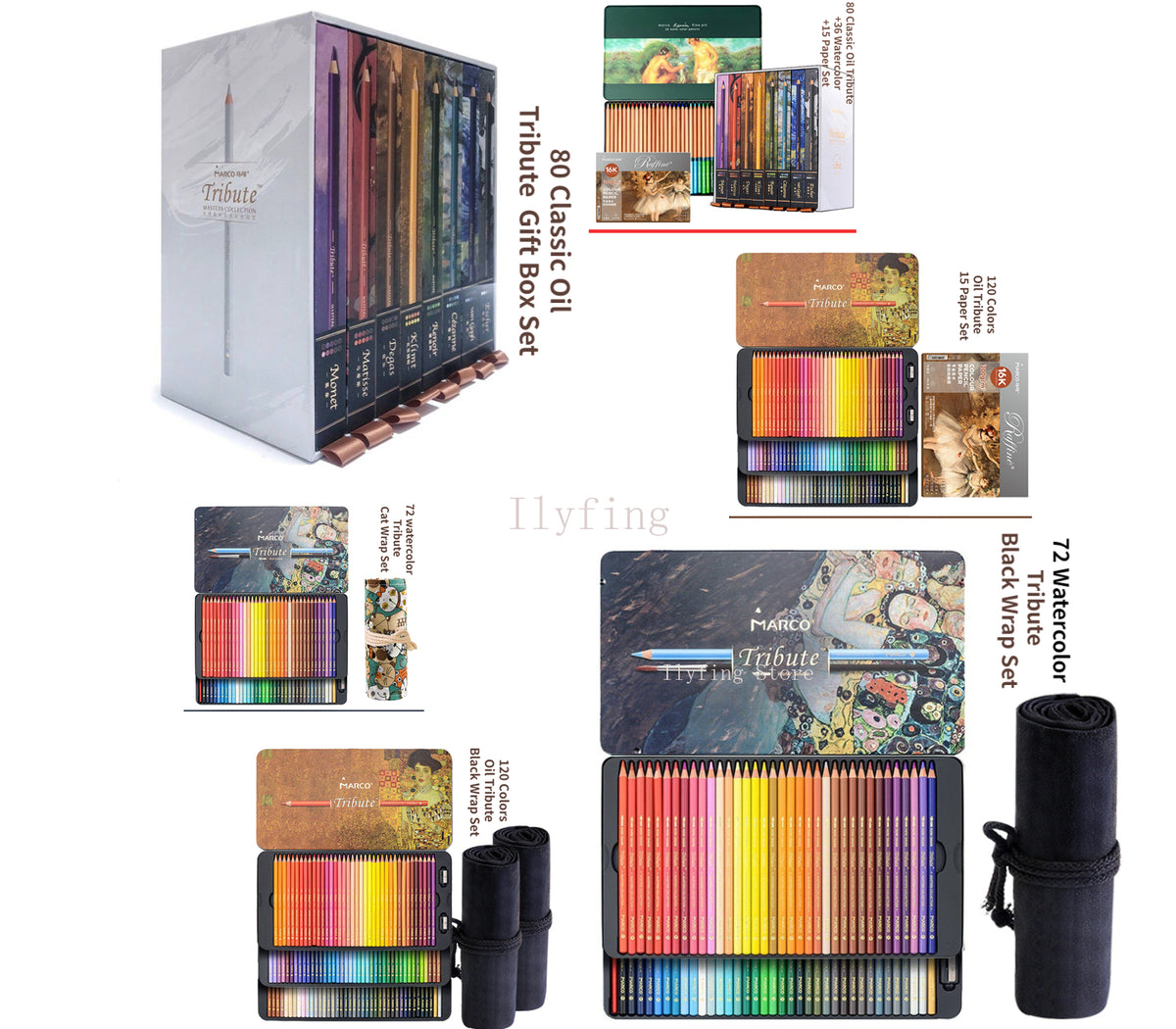 Marco Tribute 300 Colors Gift Box Colored Pencils Set Master Oil Limited  Color Pencil Art Supplies For Artist Collection Andstal