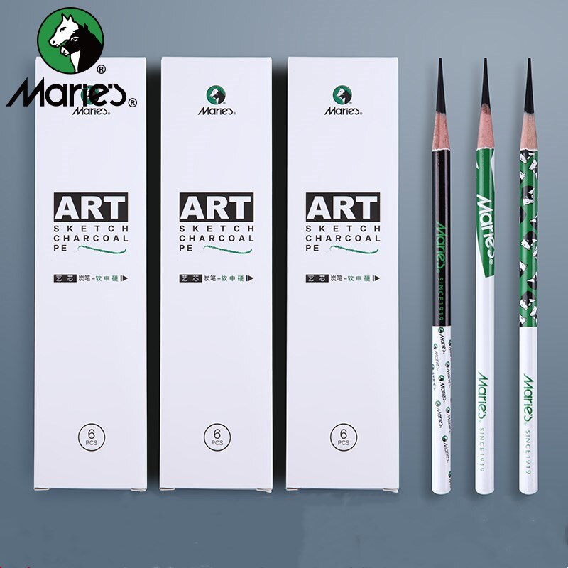 Sketch Pencil Set Professional Sketching Charcoal Drawing Kit Wood