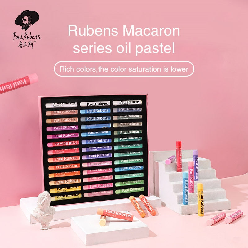 Paul Rubens Oil Pastel Art Supplies Standard 24 Colors Set Amazing Gif –  AOOKMIYA