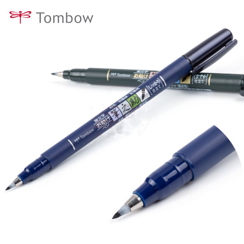 Tombow Fudenosuke Brush Pen, Black, Fine