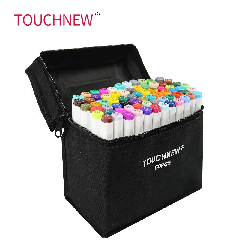 TouchFIVE 30/40/60/80 Color Art Markers Set Dual Headed Artist Sketch Oily Alcohol  based Marker For Animation Manga - AliExpress