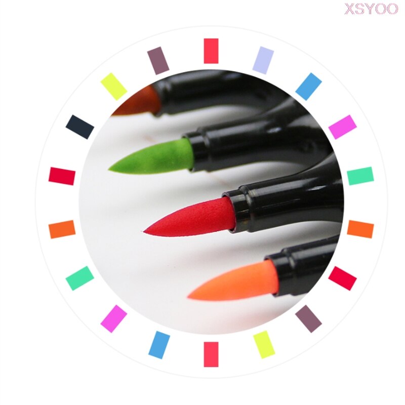 Alcohol Markers 30/40/60/80 Colors Standard Manga Drawing Marker Alcohol  Based Sketch Felt-Tip Twin Brush Pen Art Supplies