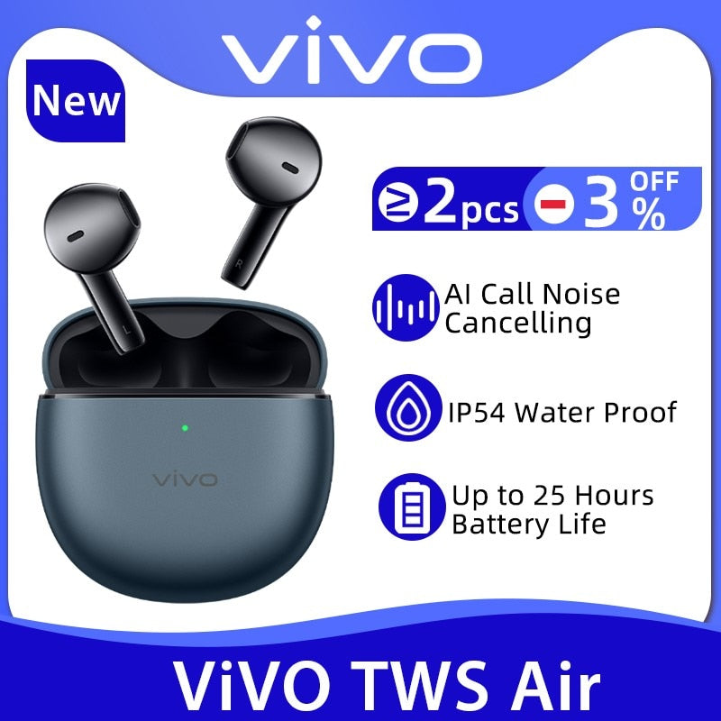 Vivo TWS Air TWS Earphone Bluetooth 5.2 Dual Mic AI Noise