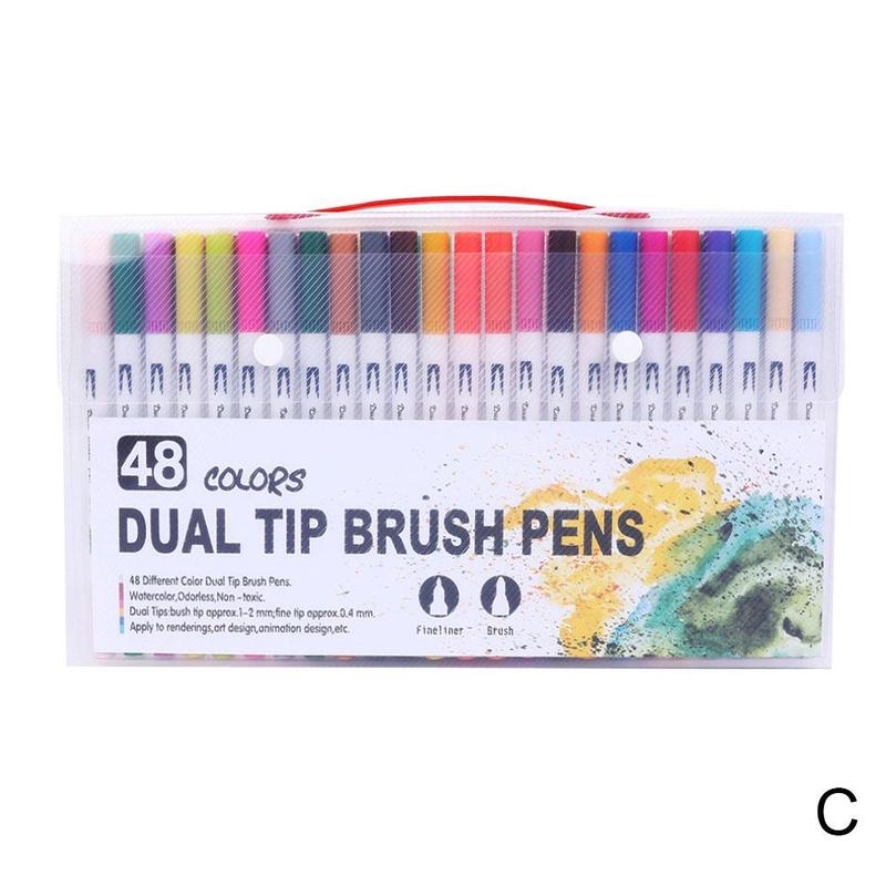 0.4mm Artist Sketch Markers Colors Double Headed Soft Tip Marker