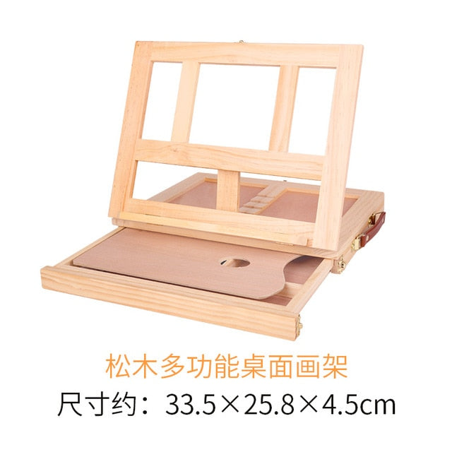 Adjustable Artist Easel Stand Solid Beech Wood Portable Collapsible  Telescopic Tripod Easel Painting Drawing Canvas Sketchbook - AliExpress