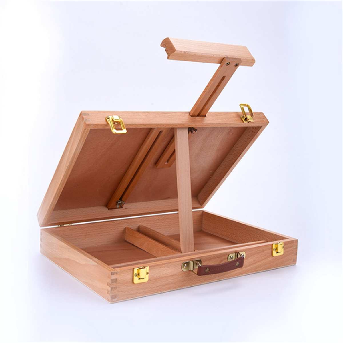 Wooden Easel Painting Easel Artist Desk Easel Portable Miniature Desk  Folding Easel Table Box Oil Paint