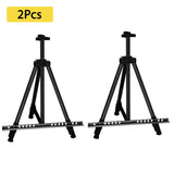 AOOKMIYA 1-2Pcs 63 Inch Artist Easel Height Adjustable Aluminum Alloy Display Easel Sketch Sketching Painting Drawing Stand Carrying Bag