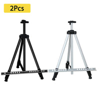 AOOKMIYA 1-2Pcs 63 Inch Artist Easel Height Adjustable Aluminum Alloy Display Easel Sketch Sketching Painting Drawing Stand Carrying Bag