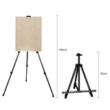 AOOKMIYA 1-2Pcs 63 Inch Artist Easel Height Adjustable Aluminum Alloy Display Easel Sketch Sketching Painting Drawing Stand Carrying Bag