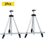 AOOKMIYA 1-2Pcs 63 Inch Artist Easel Height Adjustable Aluminum Alloy Display Easel Sketch Sketching Painting Drawing Stand Carrying Bag