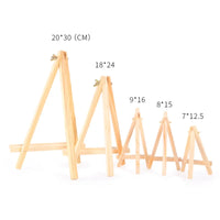 AOOKMIYA 1/5pcs Natural Wood Mini Easel Frame Tripod Display Meeting Wedding Table Name Card Stand Display Holder Children Painting Craft