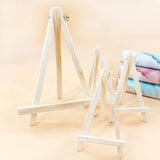 AOOKMIYA 1/5pcs Natural Wood Mini Easel Frame Tripod Display Meeting Wedding Table Name Card Stand Display Holder Children Painting Craft