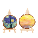 AOOKMIYA 1/5pcs Natural Wood Mini Easel Frame Tripod Display Meeting Wedding Table Name Card Stand Display Holder Children Painting Craft