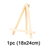 AOOKMIYA 1/5pcs Natural Wood Mini Easel Frame Tripod Display Meeting Wedding Table Name Card Stand Display Holder Children Painting Craft