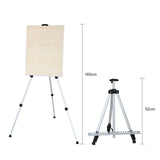 AOOKMIYA 1.6m Aluminium Alloy Folding Painting Frame Easel Adjustable Tripod Display Shelf Artist Student Portable Outdoor Sketch Holder