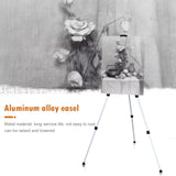 AOOKMIYA 1.6m Tripod Display Rack Telescopic Folding Portable Travel Painting Easel Shelf for Outdoor Travelling Decoration