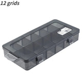 1 PCS Plastic Storage Boxes Slots Adjustable Packaging Transparent Tool Case Screw Craft Jewelry Accessories Organizer Box