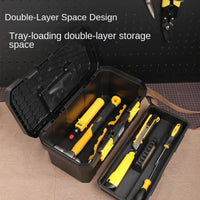 1 Pcs 12/15/18 Inch Large Capacity Tool Case Anti-theft Clasp Design Storage Boxes Multifunction Electrician Portable Tools Box