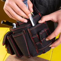 1 Pcs Canvas Tools Organizer Bag Multi-Pocket Waist Pack Screwdriver Utility Kit Holder Tools Bag Electrician Tool Storage Bags
