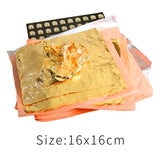 10,000pcs/box Gold Foil Without Interpaper 16cm Foil Sheets Gilding Copper Leaf for Art Crafts Gilded Home Decoration Linerless