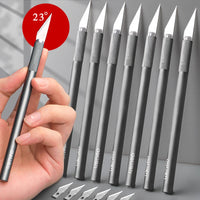 10 pçs lâminas utilitário escultura faca conjunto cortador de papel diy artesanato ferramentas de corte com caixa de armazenamento