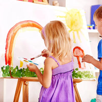 AOOKMIYA 100 Pcs Plastic Paint Palette 6 Well Watercolor Palette Rectangular Paint For Kids Student Adult DIY Craft Art Painting
