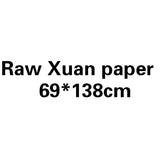100 Sheets Sandalwood Xuan Paper Chinese Four Feet Raw Rice Paper For Chinese Calligraphy Landscape Flowers and Birds Painting