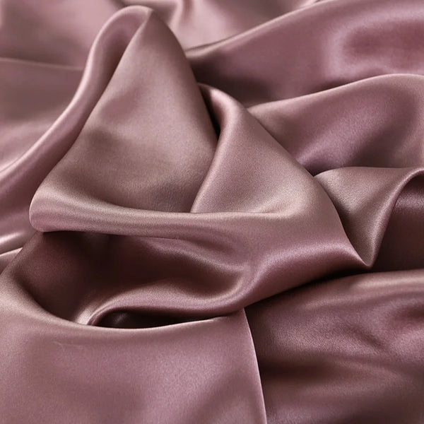 100% Silk Baby Pink Color 19mm Silk Satin Fabric for Dress Shirts