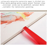 100% algodão profissional aguarela papel 20 folhas pintados à mão aquarela livro para artista estudante todo esboço