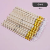 100Pcs/Set Fine Hand-painted Thin Hook Line Pen Multicolor Baton Drawing Art Pen Paint Brush Art Supplies Nylon Brush Special