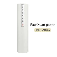 100m 50m Long Scroll Raw Rice Paper Calligraphy Painting Creation Paper Half-Ripe Xuan Paper Framed Art Paint Printing Paper