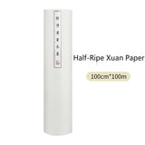 100m 50m Long Scroll Raw Rice Paper Calligraphy Painting Creation Paper Half-Ripe Xuan Paper Framed Art Paint Printing Paper