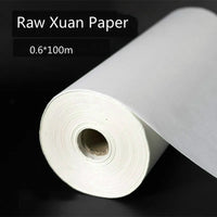 100m Chinese Printing Rice Paper Thicken Print Xuan Paper for Painting Calligraphy 70g Chinese Painting Rolling Raw Rice Paper