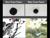 100m Chinese Rice Paper Thicken Rolling Mica Ripe Xuan Paper for Meticulous Painting Brush Calligraphy Chinese Roll Rice Paper