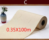 100m Half-Ripe Xuan Paper Chinese Calligraphy Rice Paper Calligraphy Regular Script Writing Chinese Painting Practice Xuan Paper